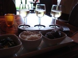 Sanaa Wine Flight and Slow-Roast