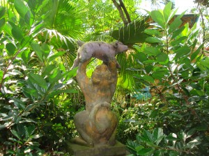 Statue in Seating Area