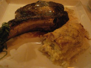 Cowboy Steak and Potato Gratin with White Diamond Cheddar