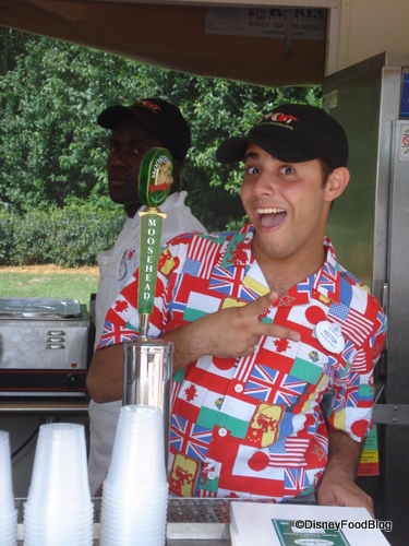 The Moosehead Tap in the Montreal Booth