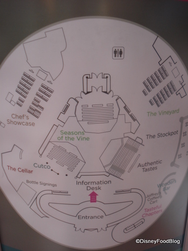 Epcot Food and Wine Festival Center Map