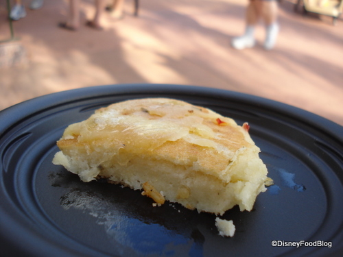 Inside the Corn and Cheese Arepe