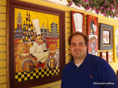 Tim Rogerson with his original painting