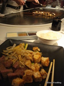 A Full Plate at Teppan Edo