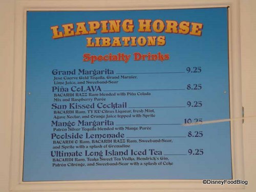 Drink Menu