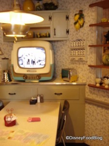 TV Table at 50's Prime Time Cafe