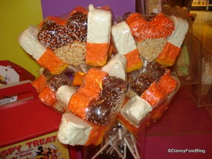 Crisped Rice Treats Shaped Like Mickey Heads and Candy Corn