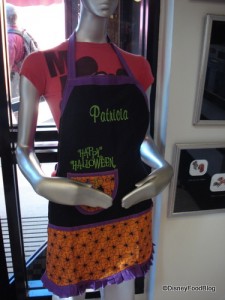 Disney Halloween Apron Embroidery