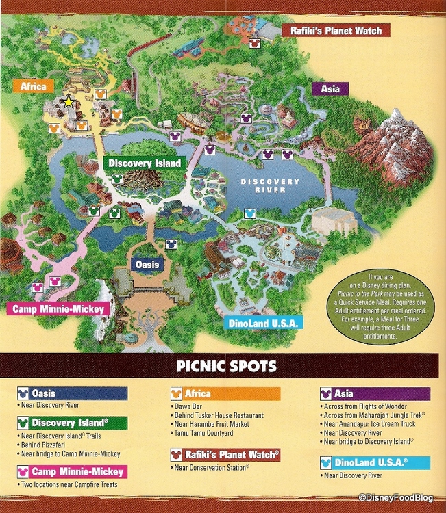 AK Picnic In the Park Picnic Spots Map