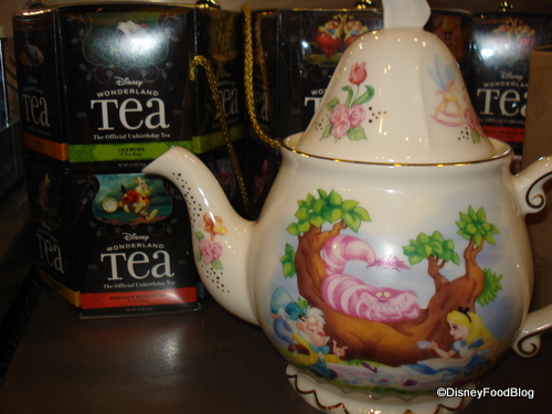 Alice's Teapot and Tea Display at MouseGears