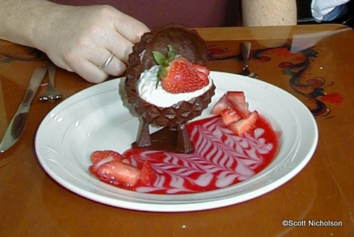 Norway's Chocolate Spaceship Earth Millenium Dessert