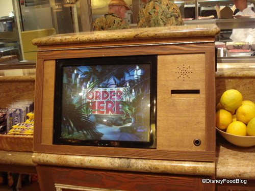 Computer Order Screen at Captain Cooks