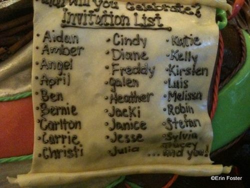 What Will You Celebrate? Invite List