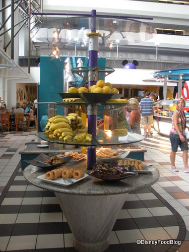 Fruit and Baked Goods Station