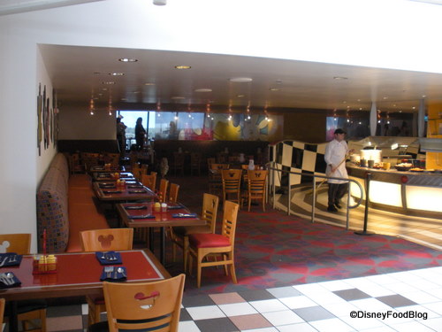 Seating Area and Buffet