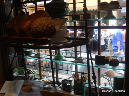 Baker's Rack at Bakery Entrance