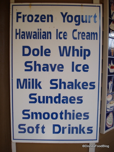Zack's Dole Whip Sign