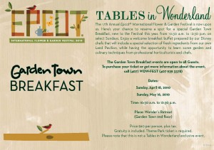 Disney Garden Town Breakfast