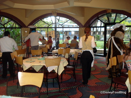 One Room of Goofy's Kitchen Restaurant