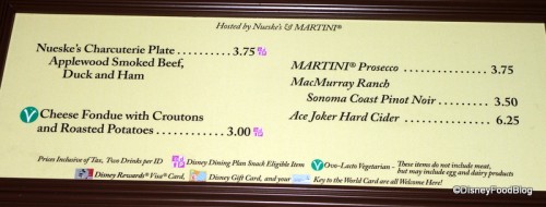 charcuterie and cheese menu