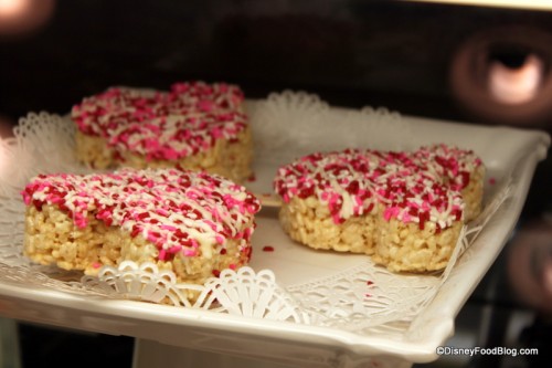 White Chocolate Valentine's Day Rice Krispie Treats
