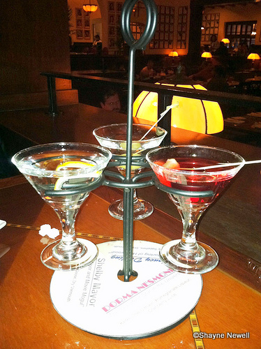 Hollywood Brown Derby Martini Flight