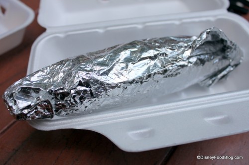 Corn wrapped in foil