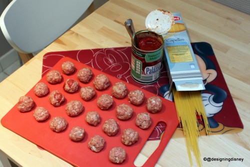 Lady and Tramp Spaghetti and Meatballs