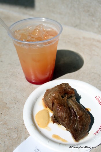 Japan booth -- tokyo sunset and pork