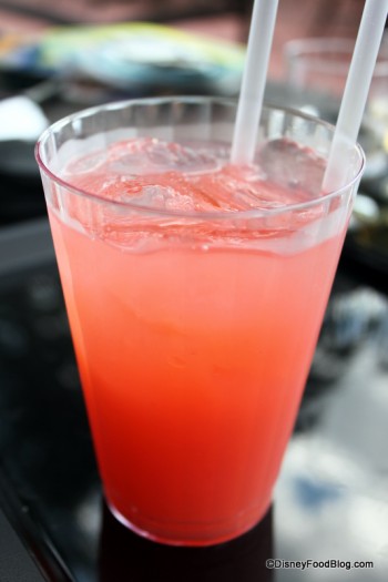 Strawberry Margarita on the Rocks