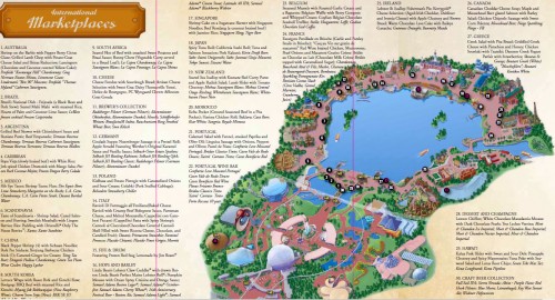 2011 Epcot Food and Wine Festival Map