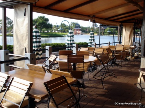 Front Covered Patio at Rose and Crown