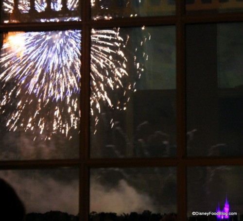 Fireworks and castle from Narcoossees