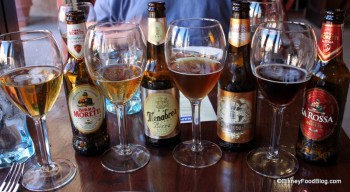 Beers at Pizza and Beer Tasting Event