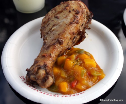 Jerk spiced Chicken Drumstick with Mango Salsa