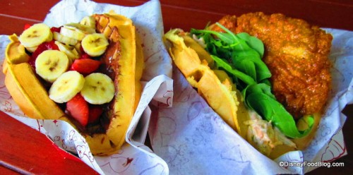Two of the New Sleepy Hollow Waffle Sandwiches