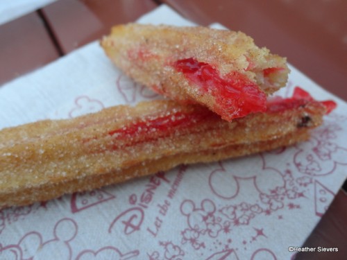Dia de Reyes Strawberry Filled Churro Close Up