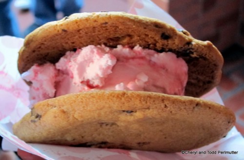 peppermint ice cream sandwich