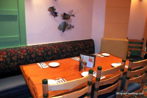 Shutters Booth table