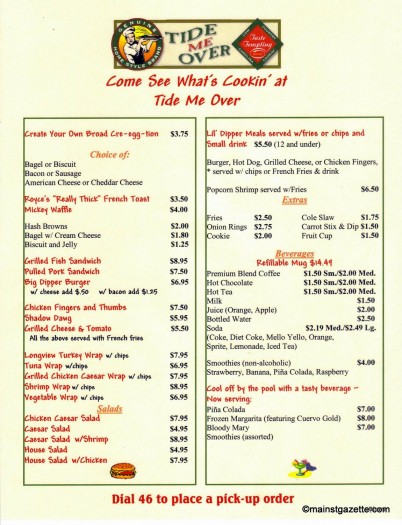 Tide Me Over - Menu (02-12)