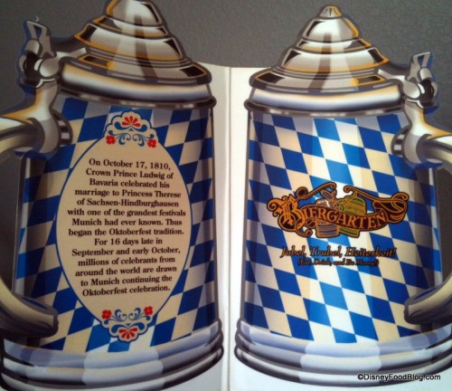 biergarten menu