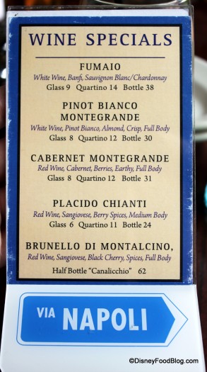 wine specials
