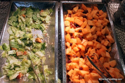 Caesar Salad and Fruit