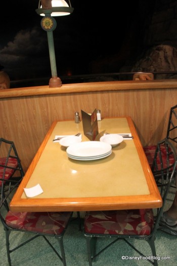 Table at at Garden Grill