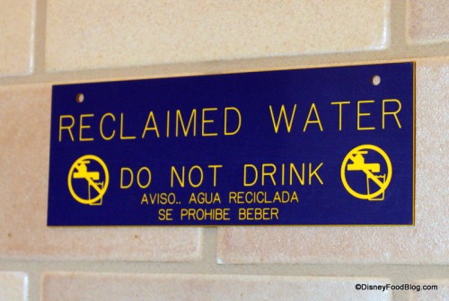 reclaimed water