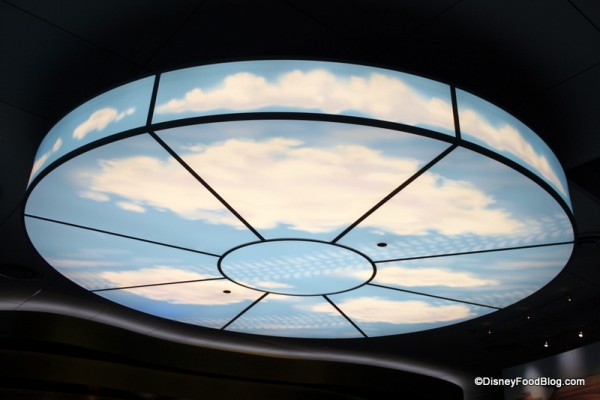 Light in Cars Land dining area