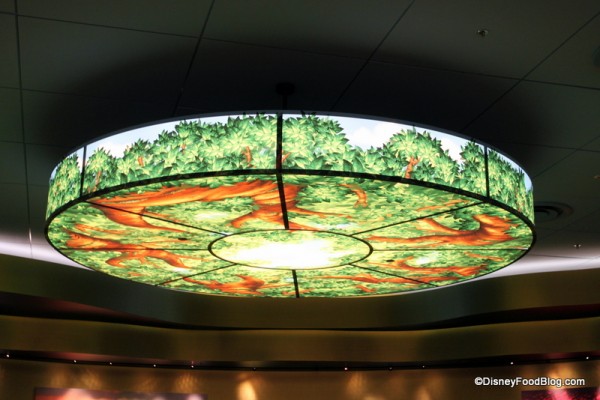 light in lion king dining area