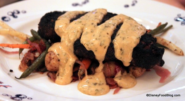 Char crusted Certified Black Angus New York Strip Steak at Flying Fish Cafe