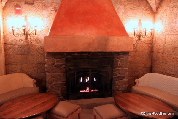 Fireplace Area Seating at Tutto Gusto