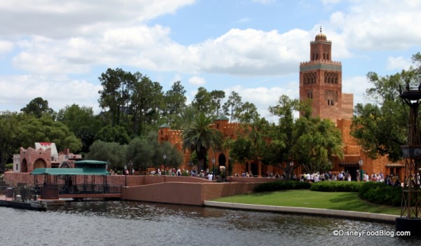 Morocco Pavilion waterfront in World Showcase